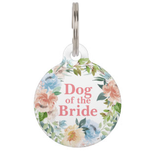 Placa Para Mascotas Perro de la Novia Perro en la Boda