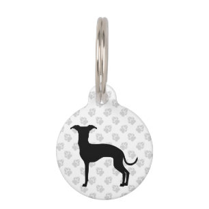 Placa Para Mascotas Perro Iggy de forma negra (o de cualquier otro col