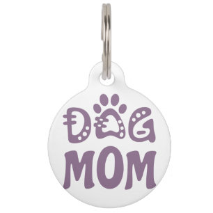 Placa Para Mascotas Perro Mamá