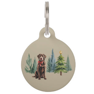 Placa Para Mascotas Perro Navidad Dueño de Mascota Mamá Perro Navidad 