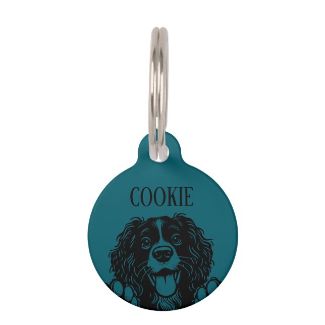Placa Para Mascotas Perro Personalizado (Anverso)
