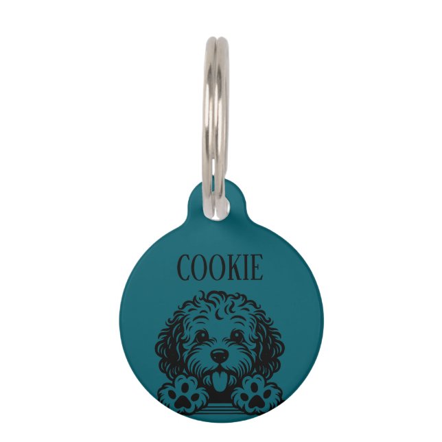 Placa Para Mascotas Perro Personalizado (Anverso)