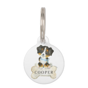 Placa Para Mascotas Perro picante de montaña de Bernese