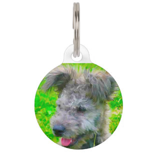 Placa Para Mascotas Perro Pumi Húngaro.