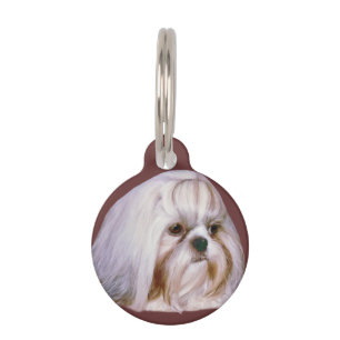 Placa Para Mascotas Perro Shih Tzu Personalizable
