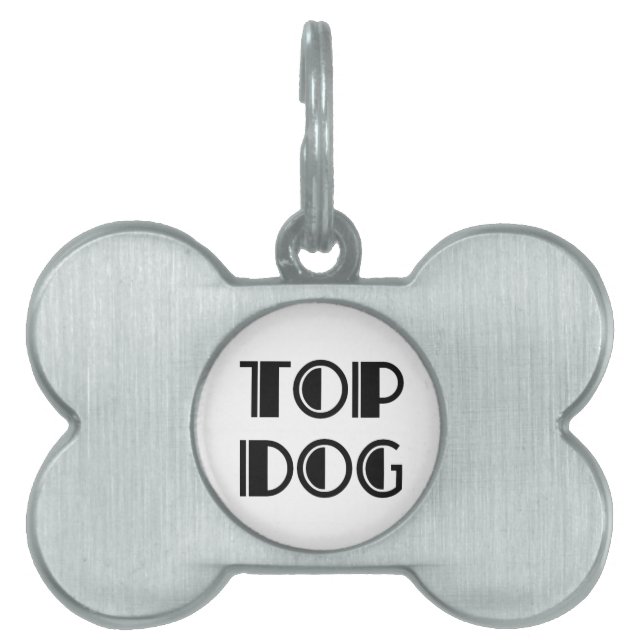 Placa Para Mascotas perro superior (Frente)
