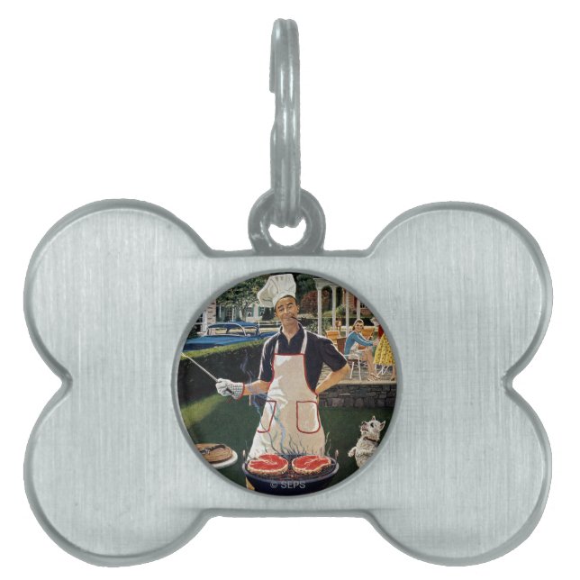 Placa Para Mascotas Perros calientes (Frente)