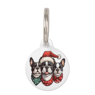 Placa Para Mascotas Perros del Boston Terrier
