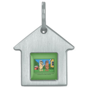 Placa Para Mascotas Perros Divertidos Dueños de Cita de Dibujos Animad