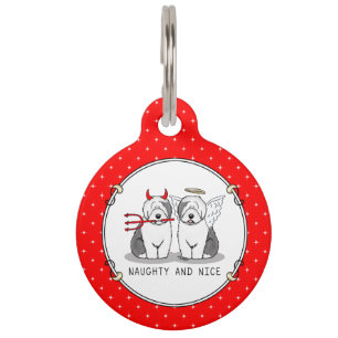 Placa Para Mascotas Perros ingleses tristes y bonitos (Gris 1)