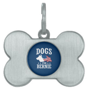 PLACA PARA MASCOTAS PERROS PARA BERNIE SANDERS