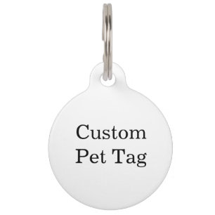 Placa Para Mascotas personaliza simple personalizado Grande