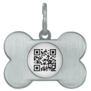 Placa Para Mascotas Personalizable de código QR