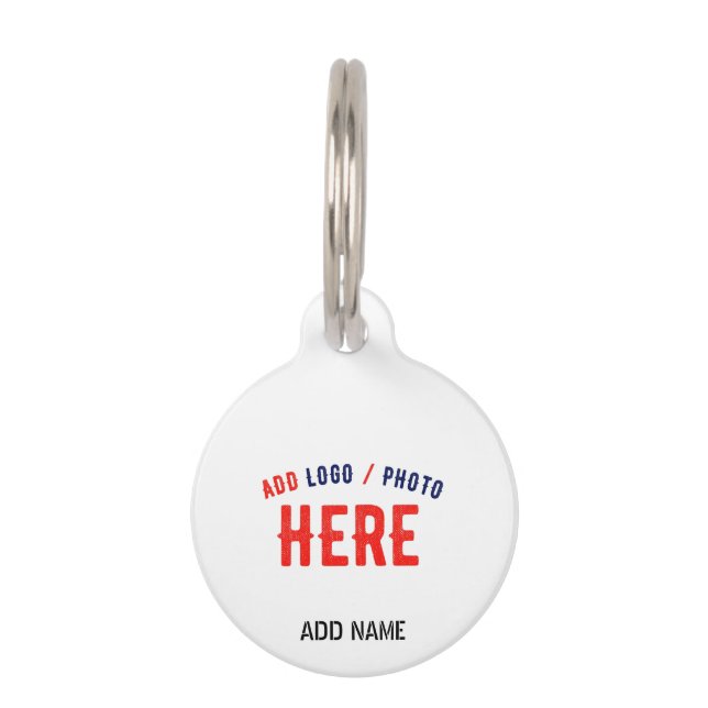 PLACA PARA MASCOTAS PERSONALIZABLE MODERNO ESTILO BLANCO VERIFICADO MA (Anverso)