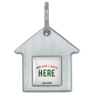 PLACA PARA MASCOTAS PERSONALIZABLE MODERNO ESTILO BLANCO VERIFICADO MA