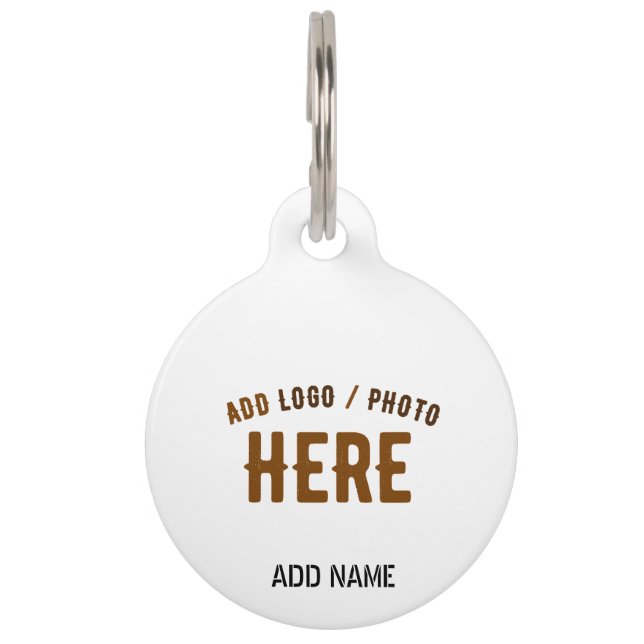 PLACA PARA MASCOTAS PERSONALIZABLE MODERNO ESTILO BLANCO VERIFICADO MA (Anverso)