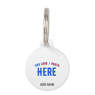 PLACA PARA MASCOTAS PERSONALIZABLE MODERNO ESTILO BLANCO VERIFICADO MA