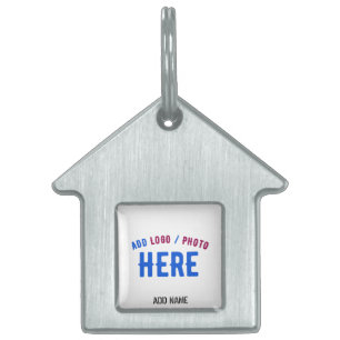 PLACA PARA MASCOTAS PERSONALIZABLE MODERNO ESTILO BLANCO VERIFICADO MA