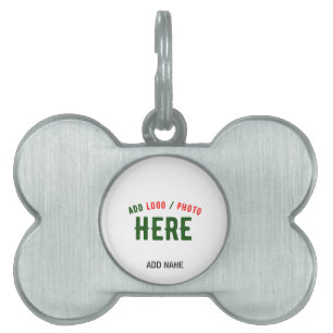 PLACA PARA MASCOTAS PERSONALIZABLE MODERNO ESTILO BLANCO VERIFICADO MA