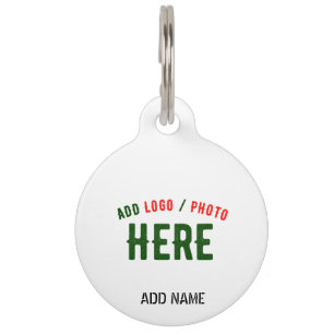 PLACA PARA MASCOTAS PERSONALIZABLE MODERNO ESTILO BLANCO VERIFICADO MA