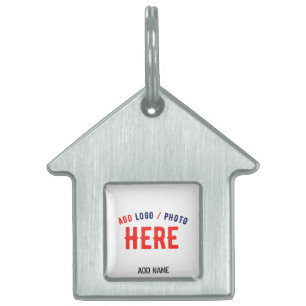 PLACA PARA MASCOTAS PERSONALIZABLE MODERNO ESTILO BLANCO VERIFICADO MA