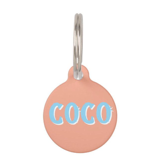 Placa Para Mascotas Personalizado  (Anverso)