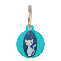 Personalizado de cielo estrellado de felino lindo 