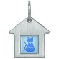 Personalizado de gato de niño pequeño azul
