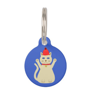 Placa Para Mascotas Personalizado de gatos de Navidades curados