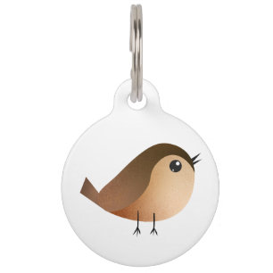 Placa Para Mascotas Personalizado de pájaro de Sparrow