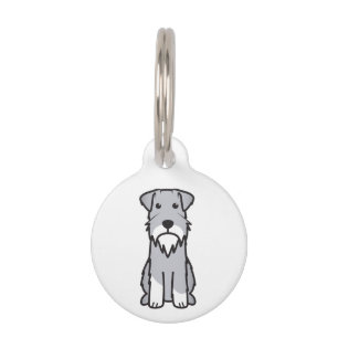 Placa Para Mascotas Personalizado de perro Schnauzer en miniatura
