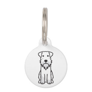 Placa Para Mascotas Personalizado de perro Schnauzer en miniatura
