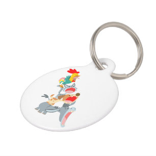 Placa Para Mascotas Personalizado educada Bremen Town Musicians Tag
