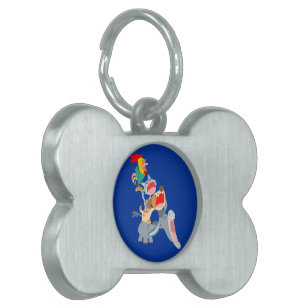 Placa Para Mascotas Personalizado educada Bremen Town Musisistas Etiqu