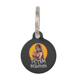 Placa Para Mascotas Personalizado Imprimir Desi Boda Shaadi Vibes