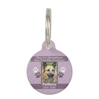 Placa Para Mascotas Personalizado incondicional de la condolencia del