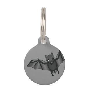 Placa Para Mascotas Personalizado lindo Ilustracion de murciélagos e i