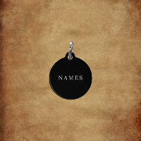 Personalizado negro simple Añadir su nombre elegan