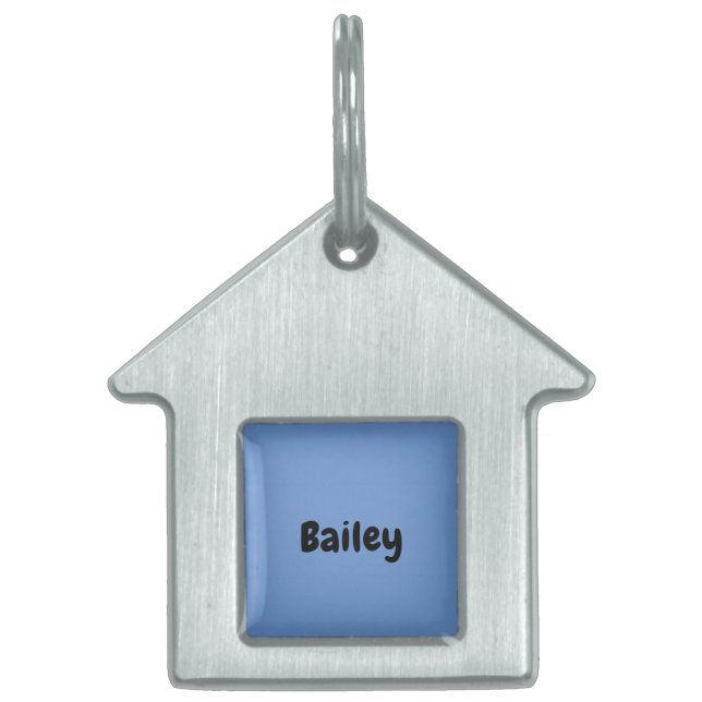 Placa Para Mascotas Personalizado Nombre Personalizado Foto Material g (Frente)