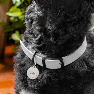 Placa Para Mascotas Personalizado Personalizado Floral Dog Pet Tag Wil