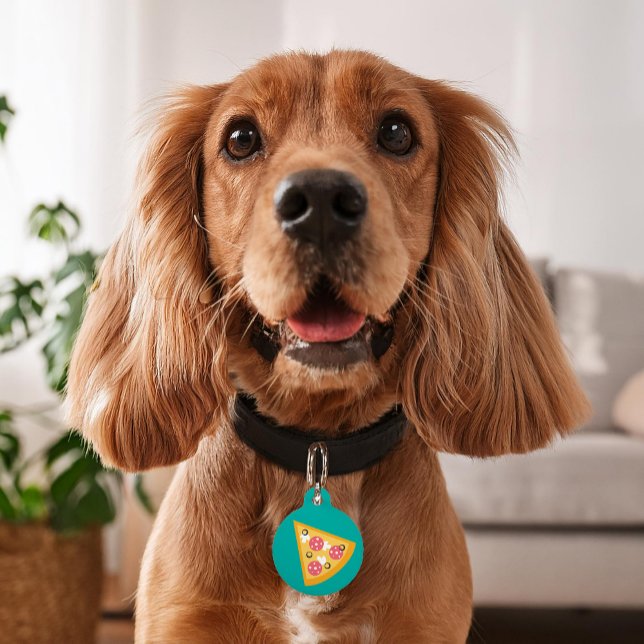 Placa Para Mascotas Personalizado Pizza Slice (Subido por el creador)