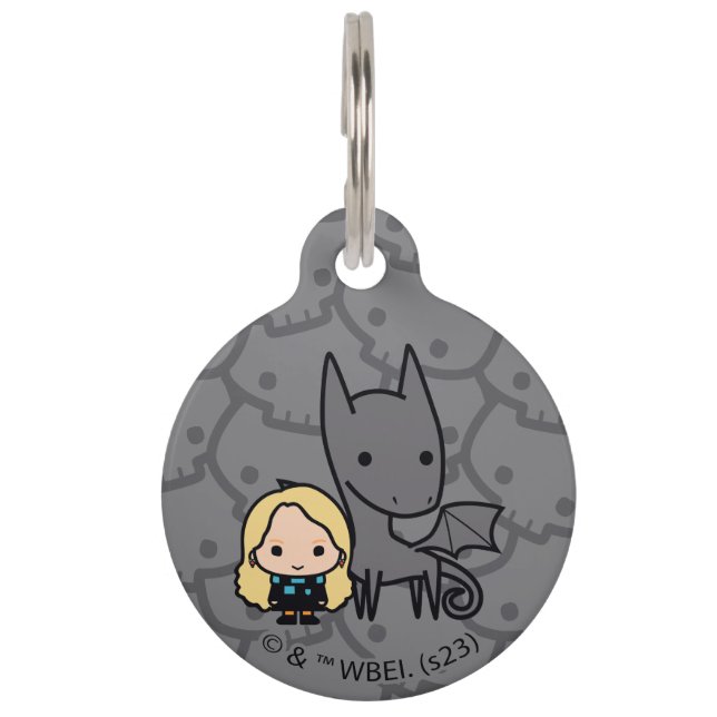 Placa Para Mascotas Personalizado Thestral and Luna Character Art (Anverso)