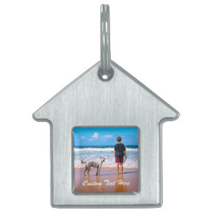 Placa Para Mascotas Personalizado tu etiqueta de identificación de fot