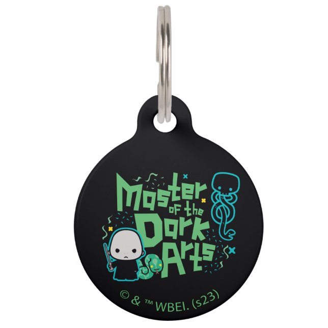 Placa Para Mascotas Personalizado Voldemort - Maestro de las Artes Osc (Anverso)