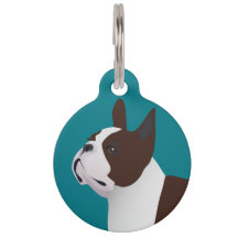 Personalizar básico de Boston Terrier con texto y