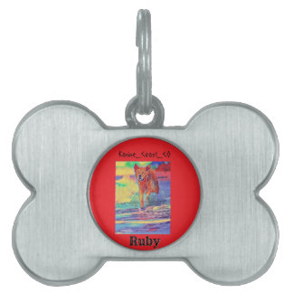 Placa Para Mascotas Personalizar canino en el mascota de la playa