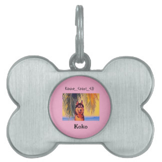 Placa Para Mascotas Personalizar canino en el mascota de la playa