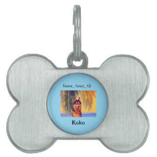 Placa Para Mascotas Personalizar canino en el mascota de la playa