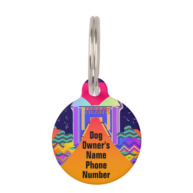 Placa Para Mascotas Personalizar el número de teléfono del propietario (Anverso)