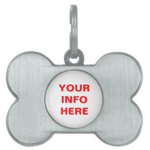 PLACA PARA MASCOTAS PERSONALIZAR ESTA ETIQUETA